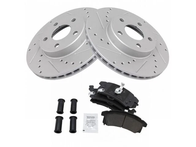 Front TRQ Brake Pad and Rotor Kit fits Oldsmobile Achieva 1996-1998 19NQXR - Image 1 of 1