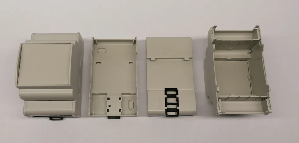 ABS Kunststoff Gehäuse MR3/KCL grau 52,5x61,7x87,5mm DIN-Hutschiene - Bild 1 von 1