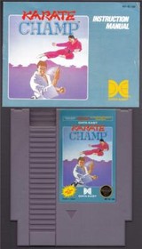 KARATE CHAMP Data East/NES 1986 Cartridge with Instruction Manual & slipcase