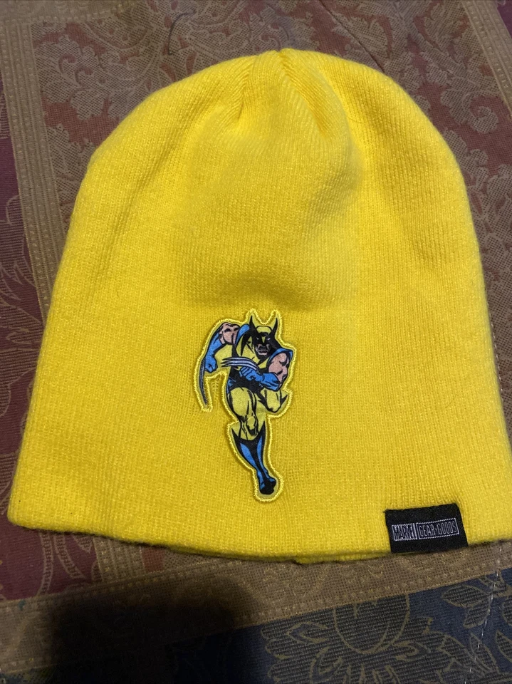 Gorro tejido X-Men Wolverine amarillo talla única Marvel caja de botín exclusivo Foto 1 de 4