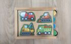 Melissa & Doug 4 Mini Vehicles Puzzle Pack Set (Truck, Boat, Plane)-Kids Travel