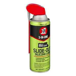 3-IN-ONE RVcare Slide-Out Silicone Lube with SMART STRAW SPRAYS 2 WAYS 11 OZ3Pk