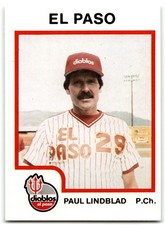 1987 ProCards Paul Lindblad El Paso Diablos #1567