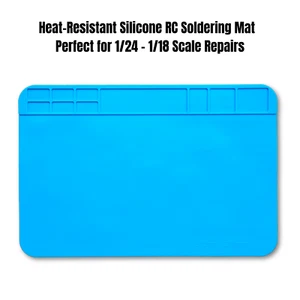 RC Car Repair Work Mat Silicone Heat Insulation Pad for Soldering - Picture 1 of 5