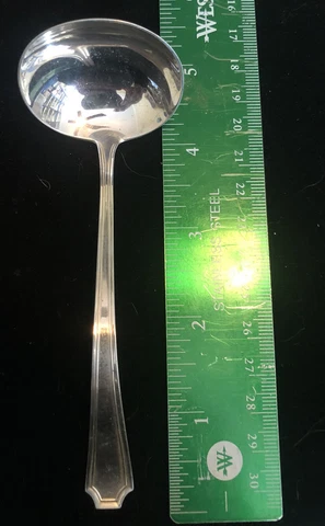 DURGIN - GORHAM Sterling Silver Flatware FAIRFAX 5 1/8" Solid Cream Ladle Cover