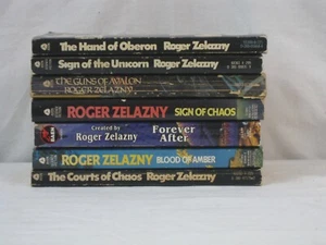 Roger Zelazny 7 PB Book lot Blood of Amber, The Guns of Avalon.. G/G+ - Imagen 1 de 7