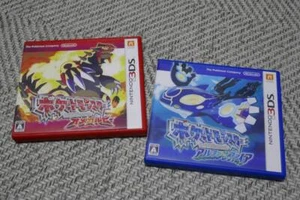 3DS software ◆ Pokemon Omega Ruby & Alpha Sapphire / Set of 2 - Picture 1 of 4