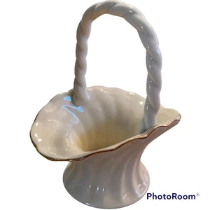 CESTA ESPIRAL PORCELANA LENOX CON ADORNOS ORO 24K - 5,13 PULGADAS (NUEVA Caja Abierta) - Imagen 1 de 9