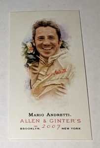 2007 Topps Allen & Ginter Mini Allen & Ginter A&G Back Mario Andretti #19 HOF - Picture 1 of 2