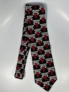 Ralph Marlin RM Sport | Vintage 100% Silk Chicago Bulls Neck Tie | USA Made 56” - Picture 1 of 4