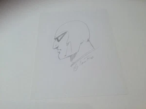 The Phantom A4 Paper / Pencil Sketch Hand Drawn and Signed by Glenn Ford - Picture 1 of 1