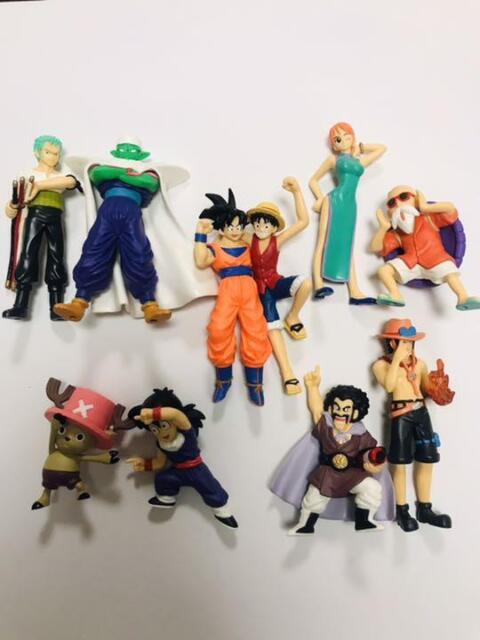 w 龍珠Dragonball x One Piece 40th Weekly Jump Dream Fusion 11 Types Toy  Figure