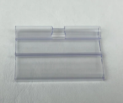 100件装透明塑料商店价格标签夹适用于钢丝货架零售展示 — 第 1/4 张图片