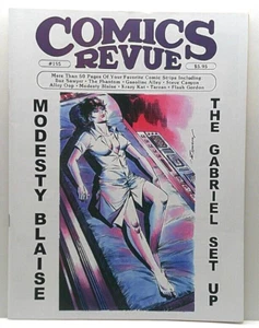 COMICS REVUE #195 COMIC STRIPS MODESTY BLAISE TARZAN STEVE CANYON FLASH GORDON - Picture 1 of 2