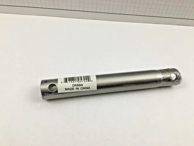 Varilla descendente de níquel satinado cepillado de 6" hecha a mano, DR6BN Foto 1 de 4