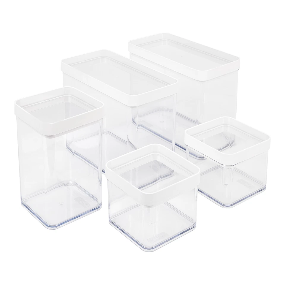 Rotho Fera Set Vorratsdosen (0.5+2.1+1 l) 5 tlg. Plastikdose Vorratsbehälter Box - Bild 1 von 1