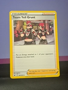 Team Yell Grunt 184/202 Sword & Shield Pokemon TCG trading card - Picture 1 of 1