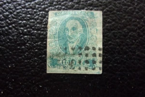 MEXIKO - Grüne Briefmarke / Briefmarke Nr. 1 (Schnitt) obl (A102) - Bild 1 von 2