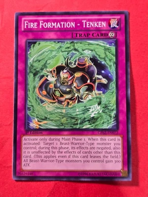2013 Yu-Gi-Oh Cosmo Blazer 1st Edition #CBLZ072 Fire Formation - Tenken, C, cd1 - Image 1 of 3