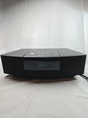 Radio/reproductor de CD Bose Wave AWR C-1G negro probado funciona con cables de audio Foto 1 de 4