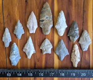 Arkansas Arrowheads Collezione Autentico Lotto di (12) - Foto 1 di 8