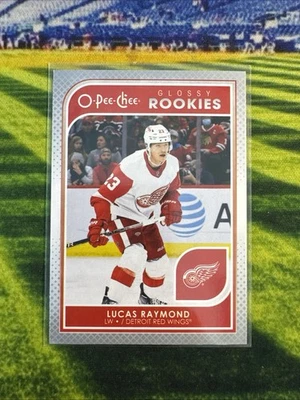 2021-22 O-PEE-CHEE Glossy Rookies #R-13 Lucas Raymond RC Detroit Red Wings  - Image 1 of 2