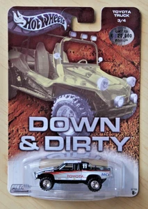 Hot Wheels Down & Dirty Black & White Toyota Truck #3/4 Limited Edition 1/20.000 - Bild 1 von 2