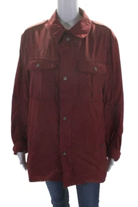 Allegri Womens Snap Button Zip Long Sleeved Collared Pocketed Jacket Red Size M - Picture 1 of 8