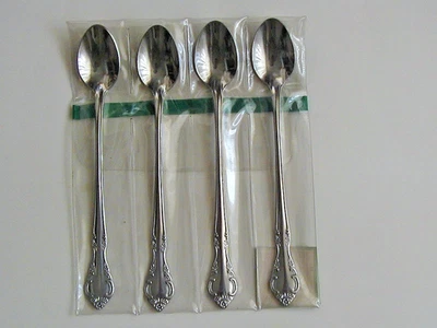 Paquete MCM de 4 cucharaditas heladas de acero inoxidable línea gourmet Estia de colección patrón en cascada Foto 1 de 4