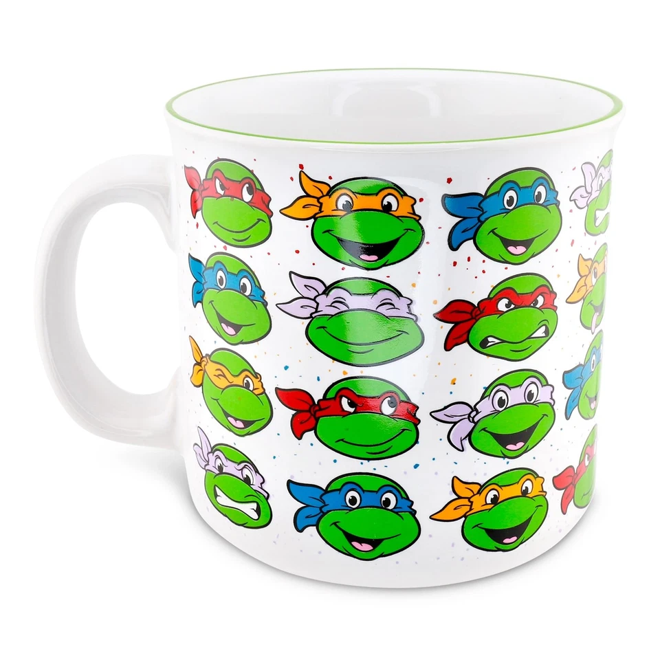 Tasses En Céramique Des Tortues Ninja Mutantes Adolescents | Contient 20 ONCES - Photo 1/4