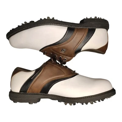 FootJoy Original Golf Shoes Mens US 8W Multicolor Spiked Athletic Lace Up 45330 - Image 1 of 4