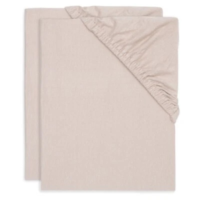 Jollein Spannbettlaken Jersey 40x90 cm Wild Rose 2er Pack