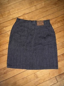 Falda de trabajo vintage Polo Ralph Lauren de mezclilla carbón - Imagen 1 de 4