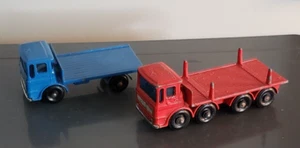 Lote De Colección De 2 Matchbox Lesney #60 Site Hut Truck #10 Camión De Leña - Imagen 1 de 6