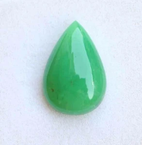 100% Natural Chrysoprase Pear Cabochon Loose Gemstone 24.30 Ct 17*25 mm 1 Pic - Picture 1 of 2