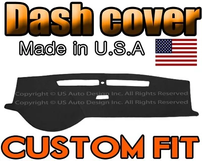 Fits 2006-2011 CADILLAC  DTS  DASH COVER MAT DASHBOARD PAD MADE IN USA  / BLACK - Image 1 of 4