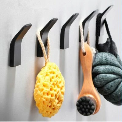 4Pcs Wall Hanger Hook Towel Bathroom Robe Coat Hook Rustproof Aluminium Alloy - Image 1 of 4