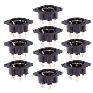 10PC Gold Plated 8Pin Tube Socket For AZ1,AD1,AL4,EL6,EL8, EF9 Audio HIFI DIY - Picture 1 of 6