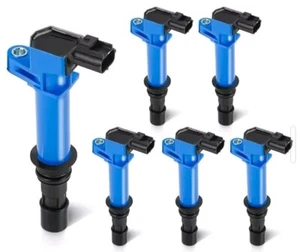 Blue Set of 6 Ignition Coil Pack Dodge Dakota Durango Nitro Ram - Picture 1 of 6