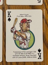 Albert Pujols - Hero Decks caricature playing card - St. Louis Cardinals