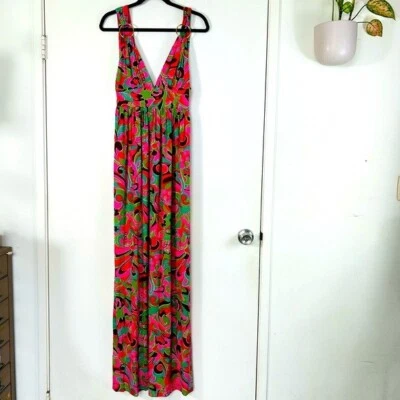 Maxi Vestido Floral Original MILLY Nueva York - Talla Pequeña Foto 1 de 4