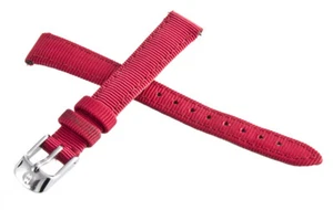 NEW Michele Womens 12mm Red Canvas Watch Band - Picture 1 of 4