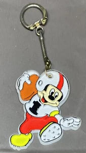 Vintage Disney Mickey Mouse Football Keychain - Picture 1 of 4