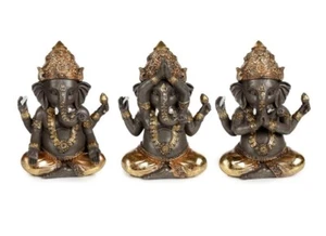 Figuras de Ganesha 14 cm India budismo Buda Feng Suhi 3 a elegir amuleto de la suerte - Imagen 1 de 8