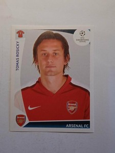 #492 Tomas Rosicky Arsenal FC - 2009/10 Champions League Panini