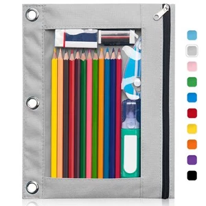 Forvencer Pencil Pouch for 3 Ring Binder, Binder Pencil Case - Picture 1 of 7