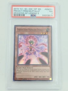 2015 Yugioh DRL2-EN031 Prediction Princess Petalelf 1st Edition Super Rare PSA 7 - Picture 1 of 2