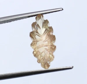 AAA Oregon Sunstone Laser Cut Carving Gemstone Jewelry Making 14.7x6.8x5.3 MM - Picture 1 of 7