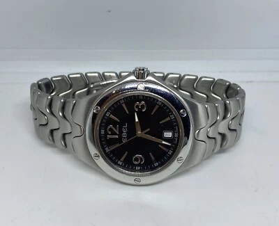 EBEL  Sport Wave Schwarzes Zifferblatt Stahl Full set Herrenuhr - Bild 1 von 4