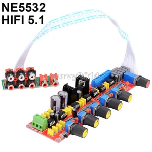 NE5532 HIFI 5.1 Tone Plate Pre-amplifier Board Volume Control Panel AC12V-0-12V - Picture 1 of 8